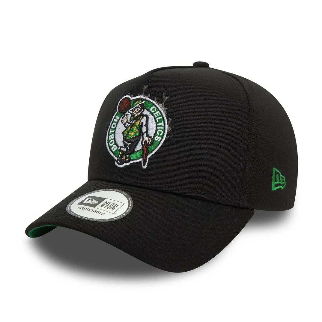 0198061289851 - Trucker Cap Boston Celtics NBA Flame Eframe 9Forty