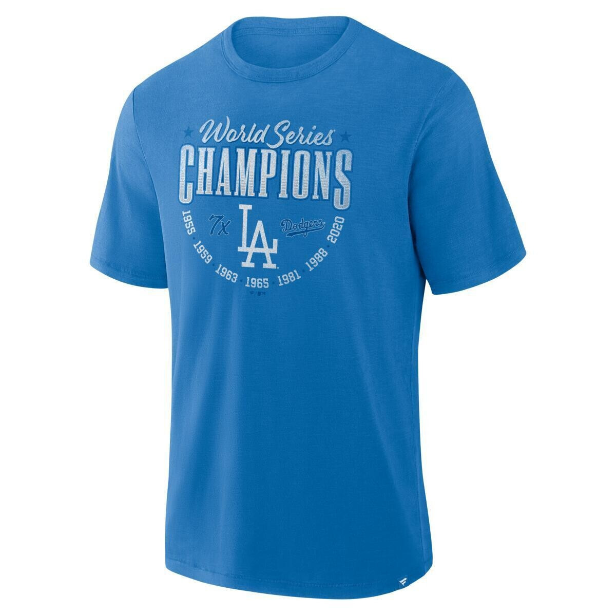 0198238360840 - Dodgers T-Shirt Retro Stadium Slub 1958-71