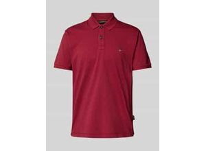 0198265077070 - Regular Fit Poloshirt mit Label-Stitching Modell elbas