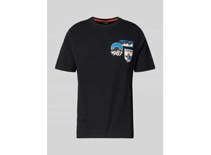 0198265581768 - T-Shirt mit Label-Print Modell MONTEPIANA