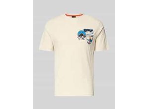 0198265582130 - T-Shirt mit Label-Print Modell MONTEPIANA