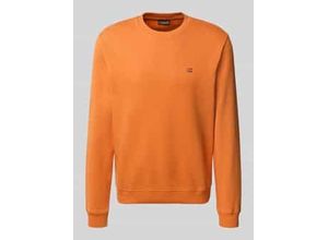 0198265585018 - Sweatshirt mit Rundhalsausschnitt und Label-Stitching