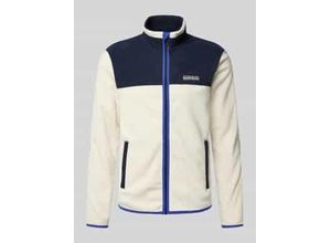 0198265586985 - Sweatjacke mit Label-Print