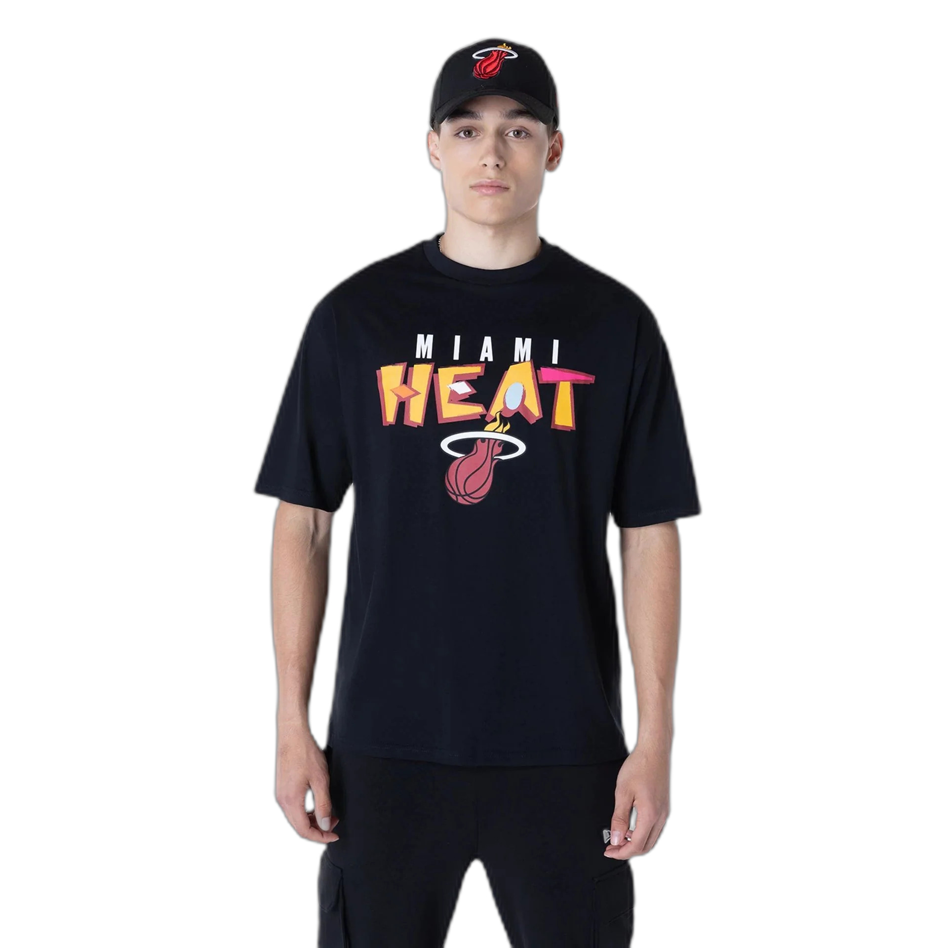 0198359221532 - Oversized T-Shirt Miami Heat Graphic