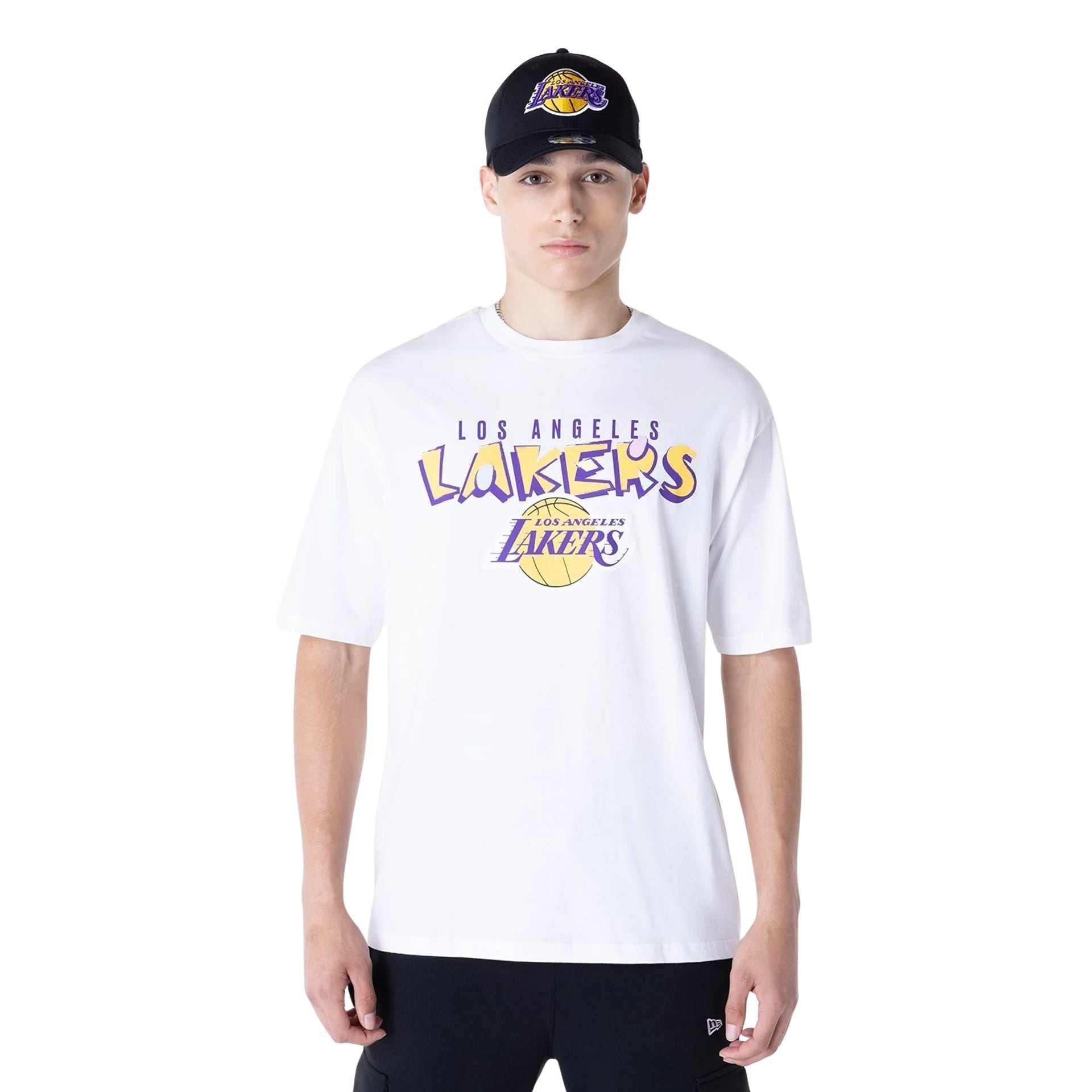 0198359221600 - Oversized T-Shirt Los Angeles Lakers Graphic 0198359221600 - Oversized T-Shirt Los Angeles Lakers Graphic