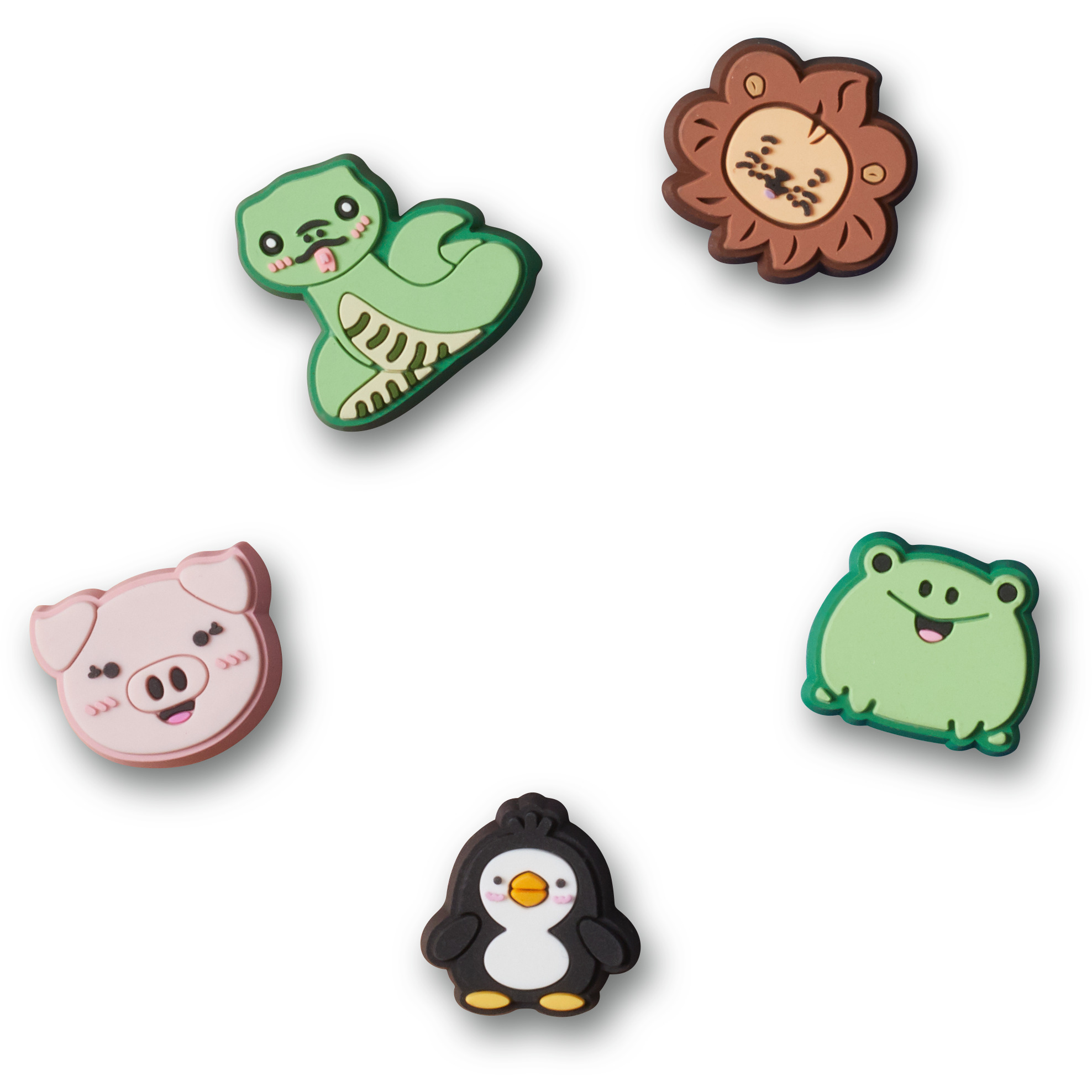 0198445128721 - Jibbitz Cartoon Animal Friends (x5)