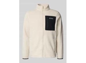 0198711037542 - Fleecejacke mit Brusttasche und Label-Stitching Modell Jasper