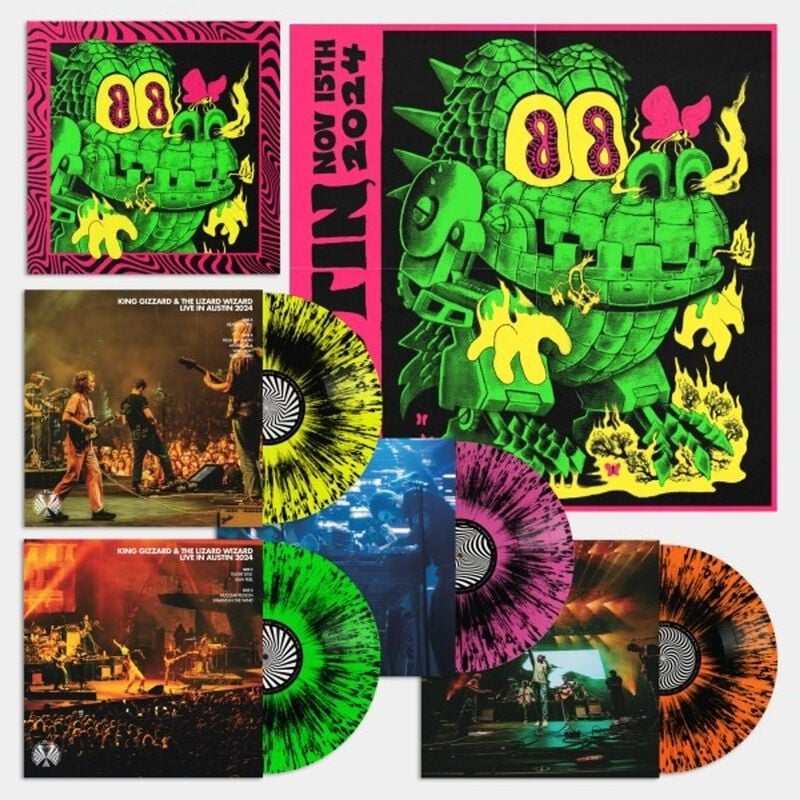 0199066299623 - King Gizzard - Live in Austin 24 LP multicolor