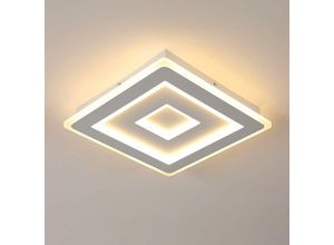 0286603978124 - Moderner Quadratischer LED-Deckenstrahler 42W 4725LM 30cm Weißes Acryl-Deckenlicht Innenbeleuchtung für Schlafzimmer Wohnzimmer Flur (Warmweißes