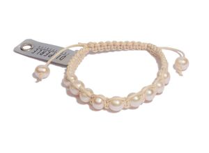 0305394690876 - Perlenarmband DI PERLE Damen Perlenschmuck Süsswasser Perlen Armband Armbänder Gr Edelstahl weiß Damen Perlenschmuck