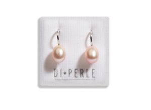 0305394690890 - Paar Ohrhänger DI PERLE Damen Perlenschmuck 925 Silber Süsswasser Perlen Ohrhänger Ohrringe Gr Damen beige (naturfarbe) Damen Perlenschmuck