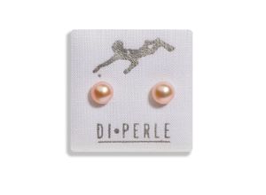 0305394691279 - Paar Ohrstecker DI PERLE Damen Perlenschmuck 585 Gelbgold Süsswasser Perlen Ohrstecker Ohrringe Gr Damen beige (naturfarbe) Damen Ohrstecker Perlenschmuck