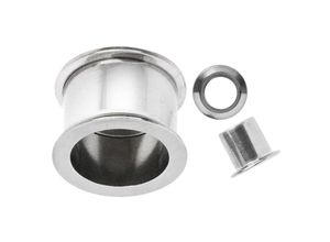 0305394927101 - Dehnschnecke ADELIA´S Piercing Ohrpiercing silberfarben (silber) Damen Piercings Flesh Tunnel glänzend