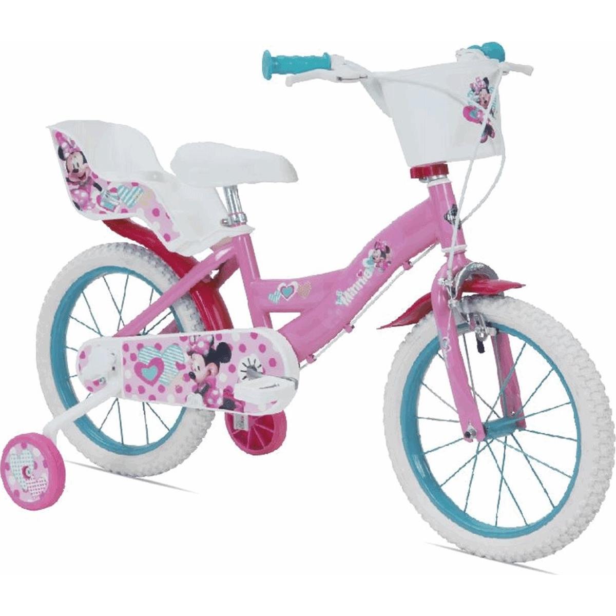 0324472189156 - Kinderfahrrad 16 Zoll Minnie - Ansprechendes und Spaßiges Design