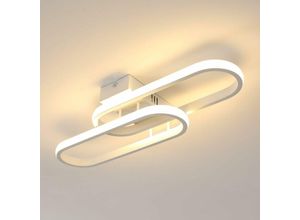 0545934333799 - AISKDAN Moderne LED Deckenleuchte 32W 3600LM - 50cm Acryl Lampe Weiß Warmweißes Licht 3000K Ideal für Wohnzimmer Schlafzimmer Küche Badezimmer