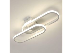 0545934333805 - AISKDAN Moderne LED Deckenleuchte 32W 3600LM - 50cm Acryl Lampe Weiß Natürliches Licht 4500K Ideal für Wohnzimmer Schlafzimmer Küche Badezimmer