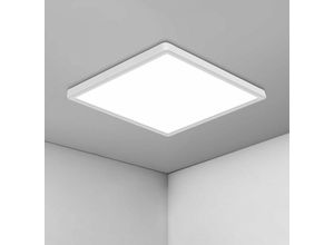 0576955695337 - Ultradünne quadratische led Deckenleuchte 36W - 30CM IP44 Modernes Kaltweißes Licht 6500K 3240LM Ideal für Badezimmer Wohnzimmer Schlafzimmer