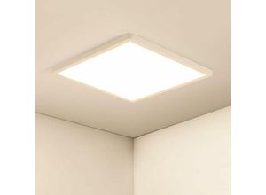 0576955695344 - Ultradünne quadratische led Deckenleuchte 36W - 30CM IP44 Modernes Warmweißes Licht 3000K 3240LM Ideal für Badezimmer Wohnzimmer Schlafzimmer