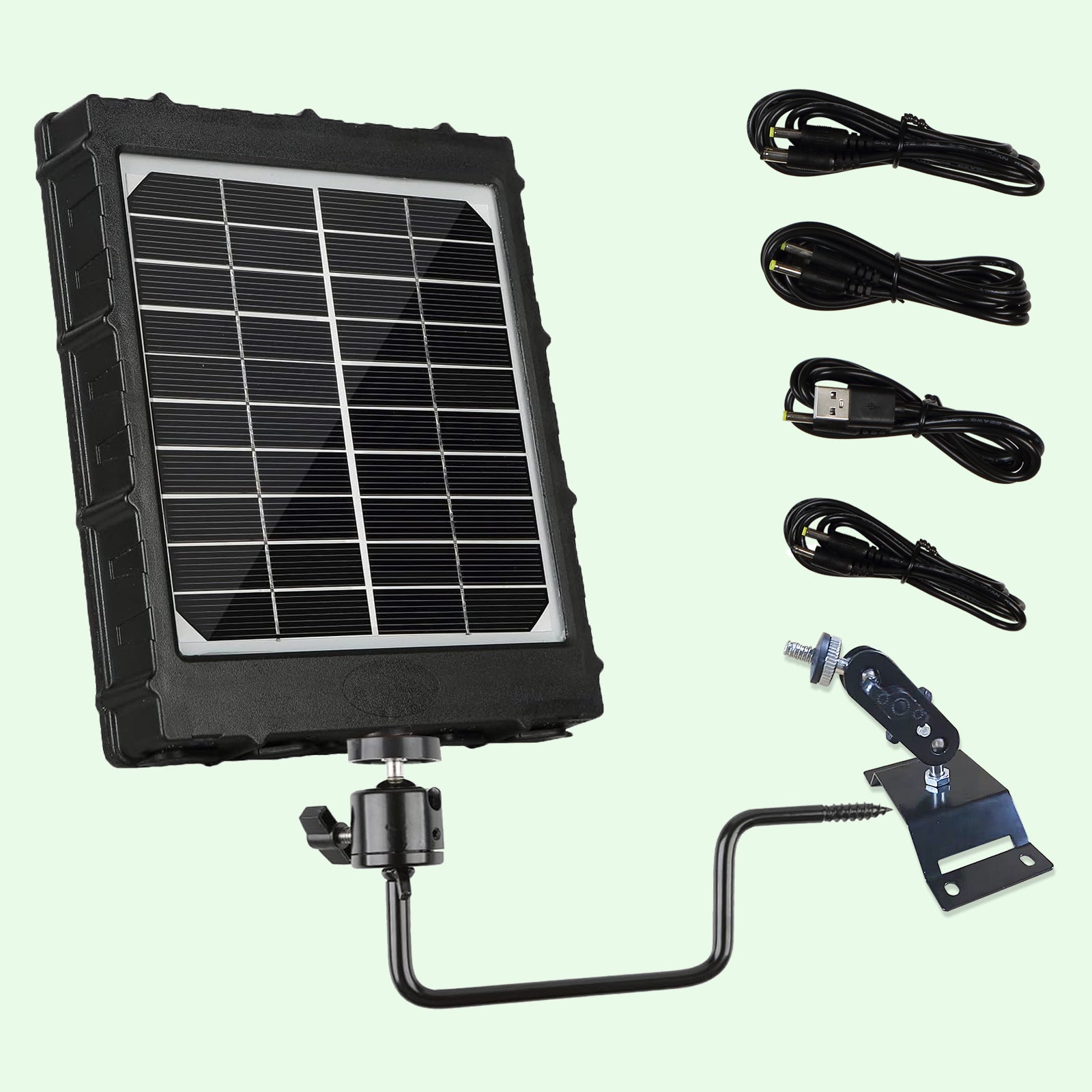 0601673915945 - Solarpanel-Kits 3W 8000mAh 12V 9V 6V Ausgang Mini Portable Outdoor oder Indoor Wiederaufladbare Stromversorgung für alle Wildkamera | BL8000
