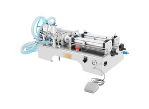 0601707140541 - 10W Füllmaschine Flüssigkeit 100-1000ML Liquid Filling Machine Abfüller Flüssigkeitsabfüllmaschine mit Doppelkopf - Vevor