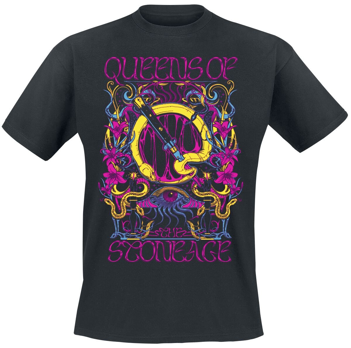 0602458111835 - In Times New Roman - Neon Sacrilege T-Shirt schwarz in S 0602458111835 - In Times New Roman - Neon Sacrilege T-Shirt schwarz in S