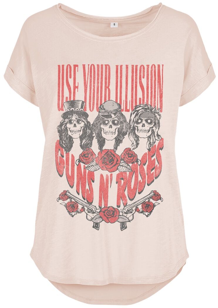 0602458511062 - Guns N Roses Use Your Illusion Roses T-Shirt pink in S