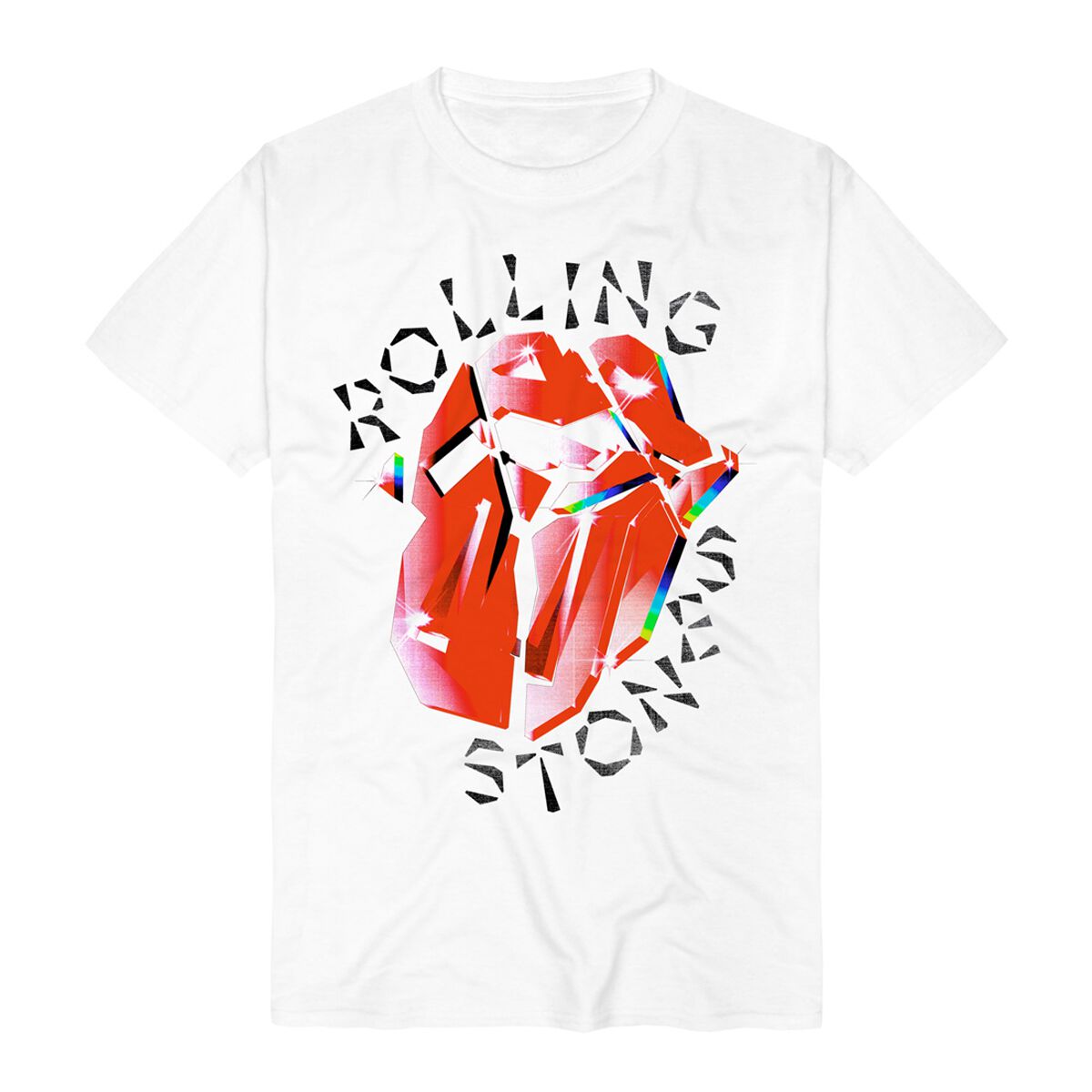 0602458512472 - Hackney Diamonds Prism Tongue T-Shirt weiß in M