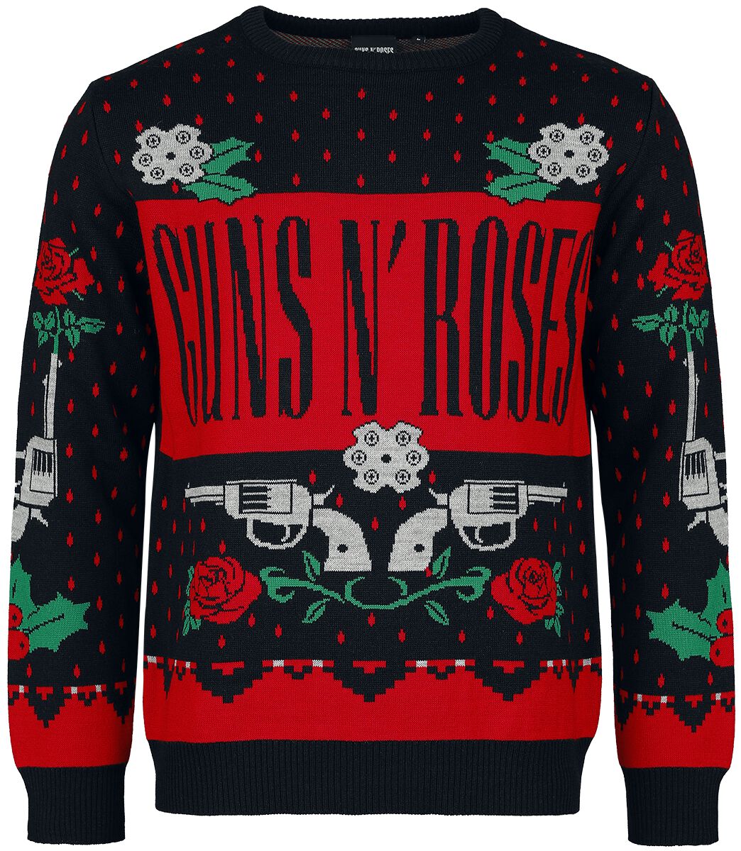 0602465896534 - Guns N Roses Holiday Sweater 2024 Weihnachtspullover multicolor in S