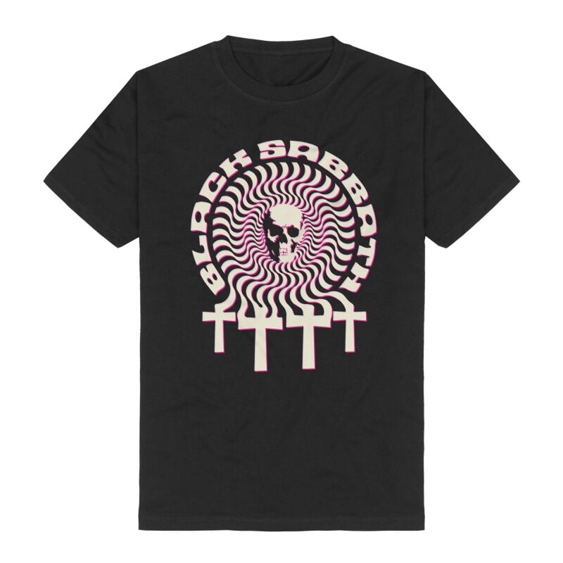 0602465992526 - Psychadelic Skull T-Shirt schwarz in S