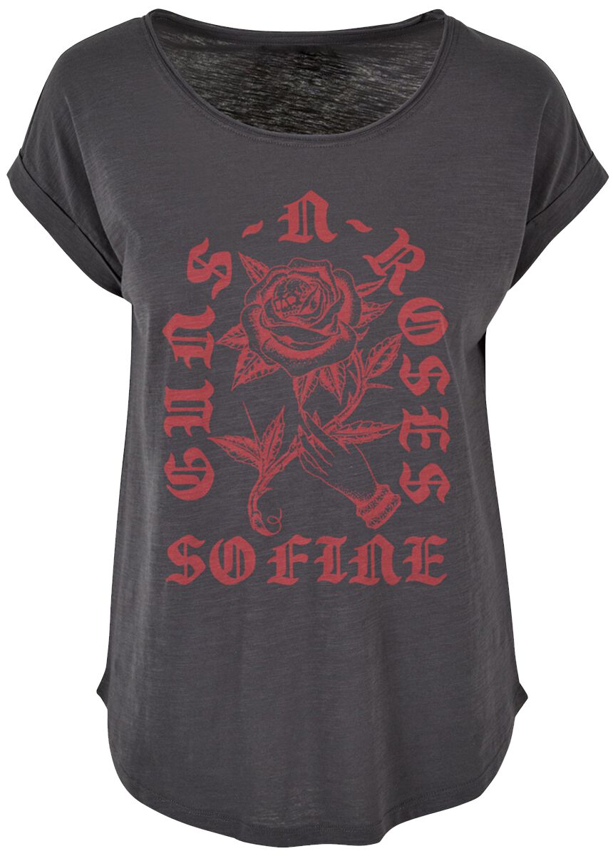 0602475022909 - Guns N Roses So Fine Rose T-Shirt grau in S