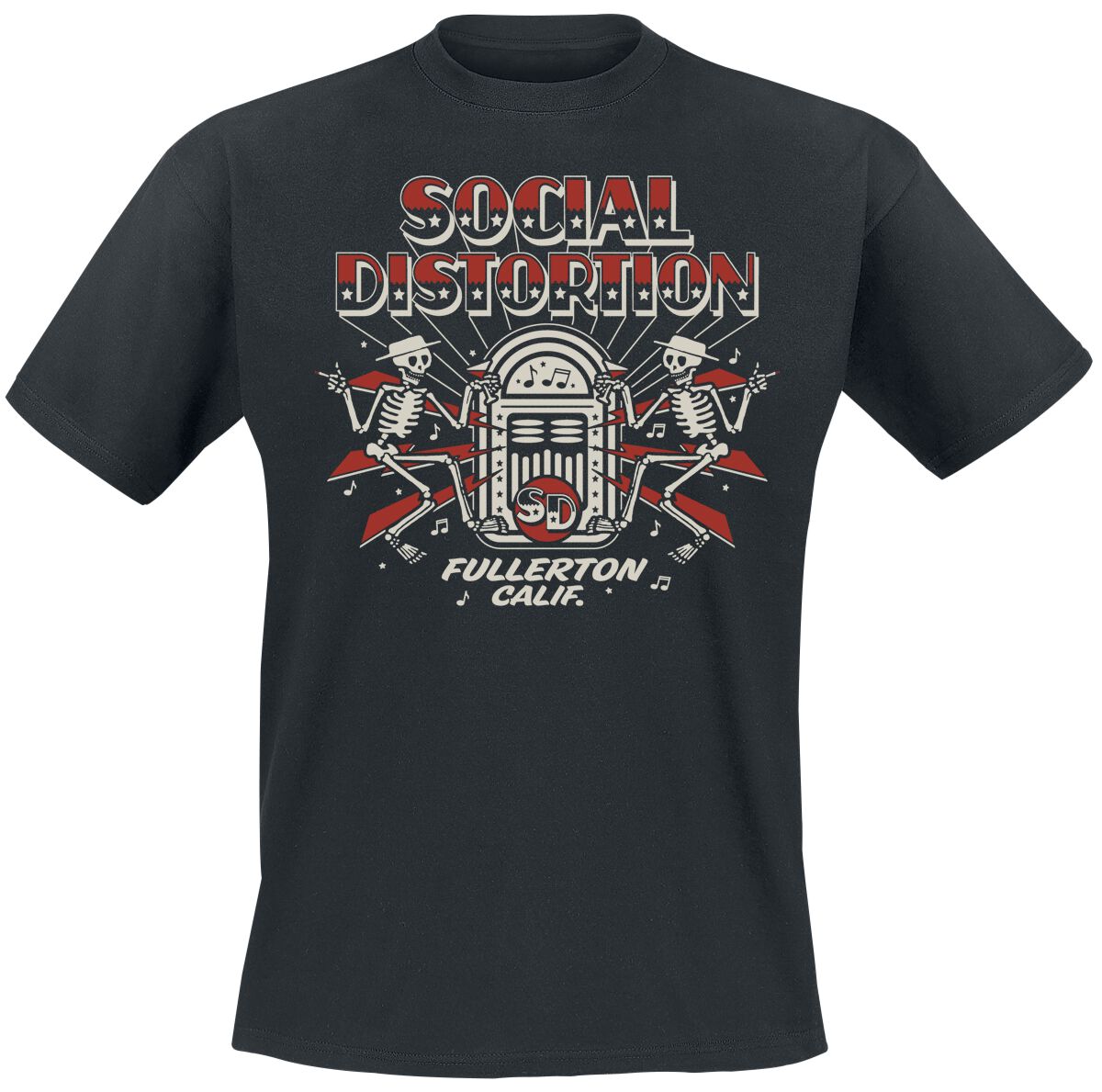 0602475303664 - Jukebox Skelly T-Shirt schwarz in S