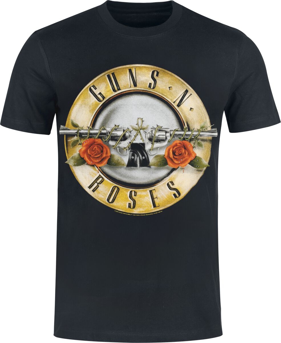 0602478224386 - Guns N Roses Distressed Bullet - Heavyweight T-Shirt schwarz in XL 0602478224386 - Guns N Roses Distressed Bullet - Heavyweight T-Shirt schwarz in XL