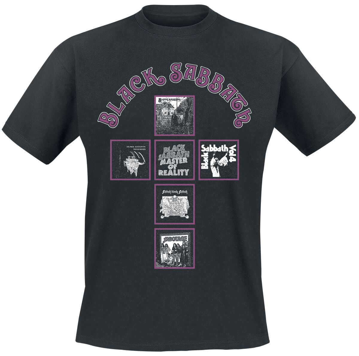 0602478430961 - Album Covers Cross T-Shirt schwarz in L 0602478430961 - Album Covers Cross T-Shirt schwarz in L