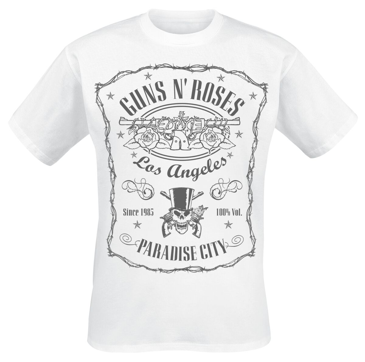 0602478742156 - Guns N Roses Paradise City Label T-Shirt weiß in 3XL