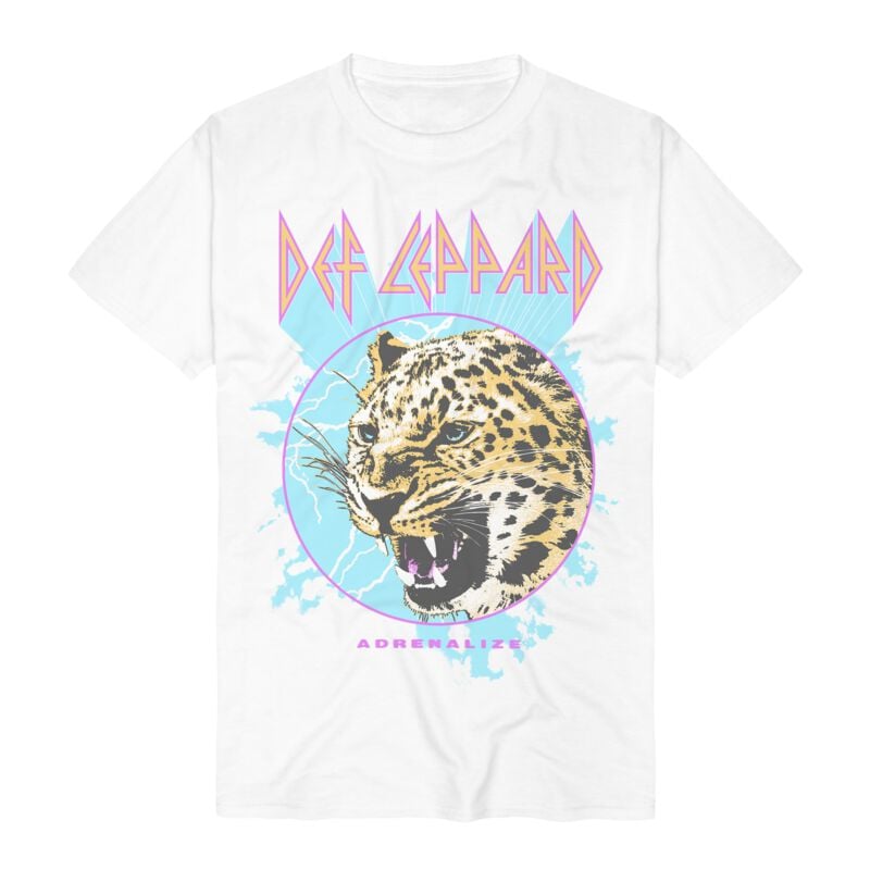 0602478797606 - Adrenalize Leopard T-Shirt weiß in M 0602478797606 - Adrenalize Leopard T-Shirt weiß in M