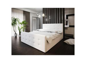 0602728207305 - Fun Moebel - Boxspringbett Bett hugo -Variante a- 140x200cm Beige inklBettkasten