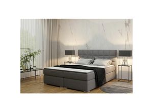 0602728213535 - Fun Moebel - Boxspringbett Schlafzimmerbett prato 200x200cm in div Farbvarianten