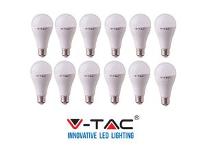 0604220598080 - V-tac - 12 led Glühbirne E27 9W Glühbirne Lampen Natürliches warmes kaltes Licht