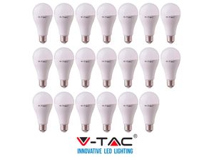 0604220598127 - 20 LED V-Tac Glühbirne E27 9W Glühbirne Lampen Natürliches warmes kaltes Licht