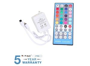 0604220601100 - V-tac - controller led streifen rgb + w fernbedienung 40 tasten 3326