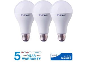 0604220601575 - V-tac - led glühbirnen 20 w E27 samsung natürlich warmweiss kalt 3 stück