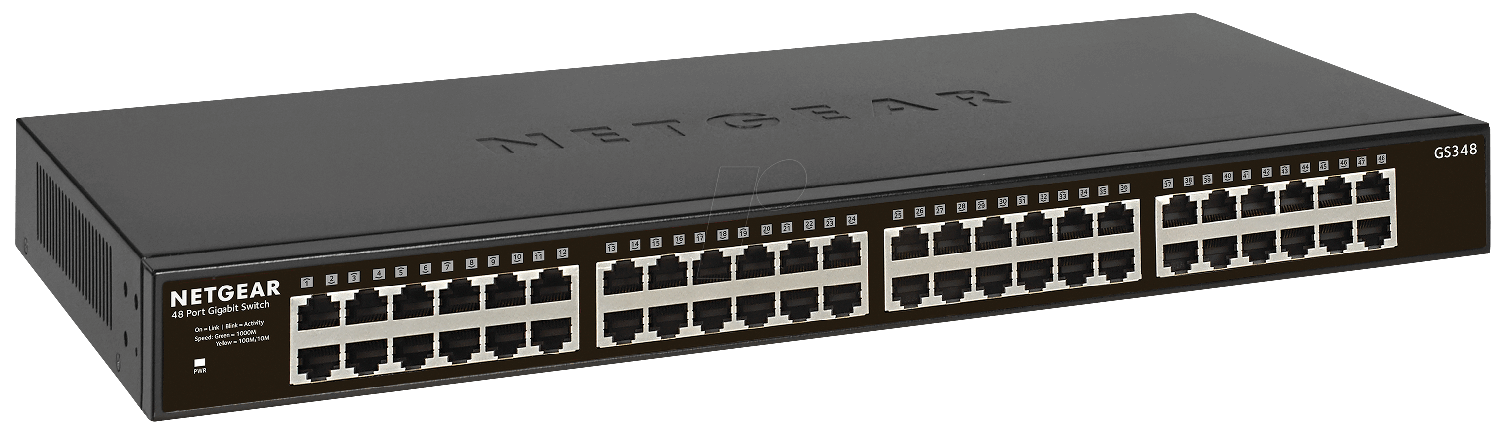 0606449120219 - GS348 48x Gigabit Switch 10 100 1000MBit Metallgehäuse Befestigungskit