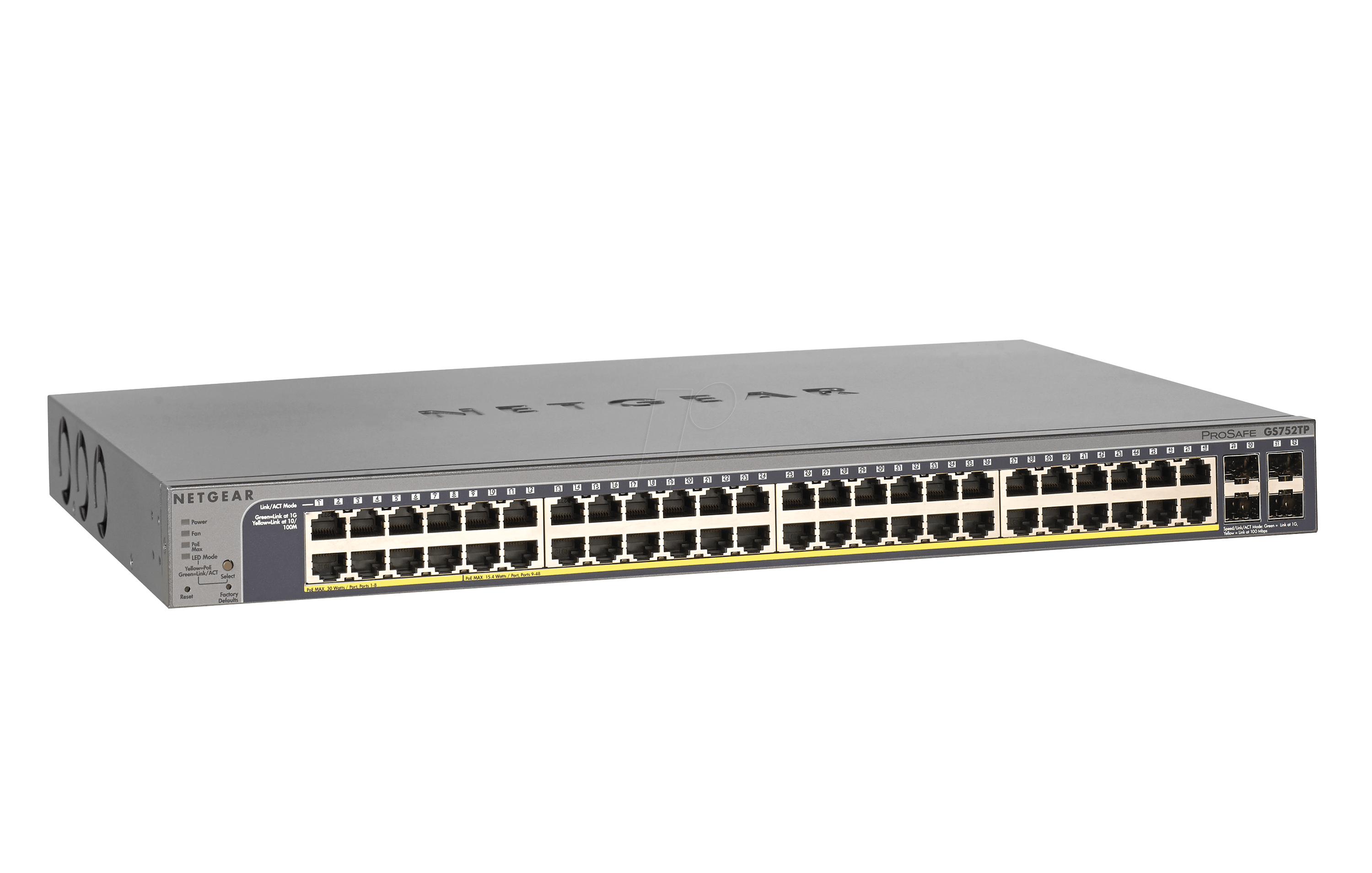 0606449162462 - - GS752TP-300EUS switch di rete Gestito L2 L3 L4 Gigabit Ethernet (10 100 1000) Supporto Power over Ethernet (PoE) 1U Nero