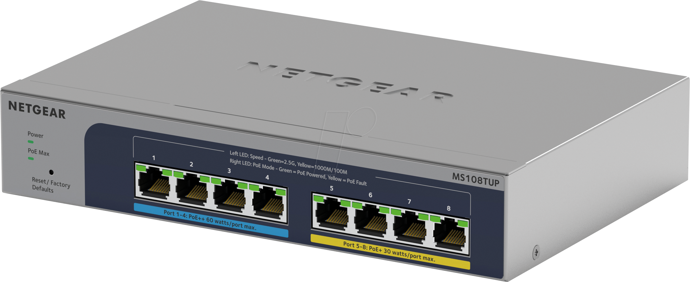 0606449168112 - Switch MS108TUP-100EUS MS108TUP100EUS (MS108TUP-100EUS) (MS108TUP-100EUS) - Netgear