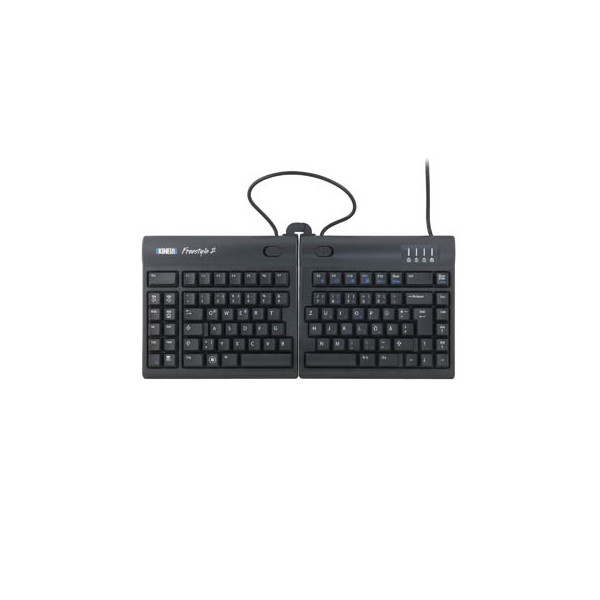 0607998800126 - PC-Tastatur Freestyle 2 RGOKB800PB-DE mit Kabel (USB) ergonomisch geteilt leise Sondertasten schwarz 0607998800126 KINESIS