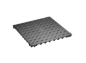 0609613619793 - Kunststoff-Bodenrost Polyethylen 500 x 500 mm stabil VE 20 Stk basaltgrau kaiserkraft