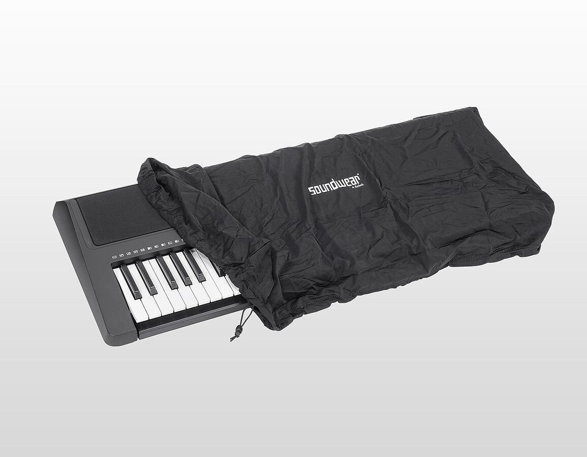 0610098187431 - Soundwear Elastische Keyboard Abdeckhaube 88 Tasten 125 - 150 cm schwarz