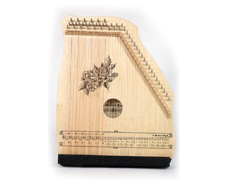 0610098189596 - Hopf Akkordzither 100 3 natur 6 Akkorde 25 Melodiesaiten Zither Holz Natur