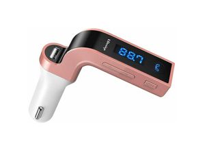 0611056453155 - Northix - FM-sender mit Bluetooth Anschlüsse 4-in-1 Rosa