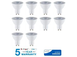 0613310738411 - Vtac - 10 led-glümpfe gu 10 8W watt v-tac samsung lampe 38° gradi VT-291-Kalt